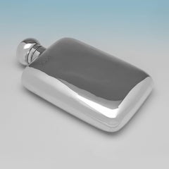 Edwardian Sterling Silver Hip Flask by William & George Neal, 1901