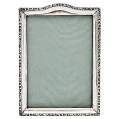 Edwardian Sterling Silver Hump-Topped Picture Frame