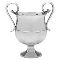 Edwardian sterling silver loving cup hallmarked in Sheffield 1907 by Elkington