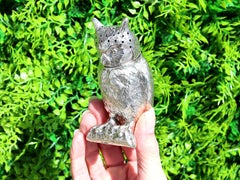 Edwardian Sterling Silver Owl Pepperette