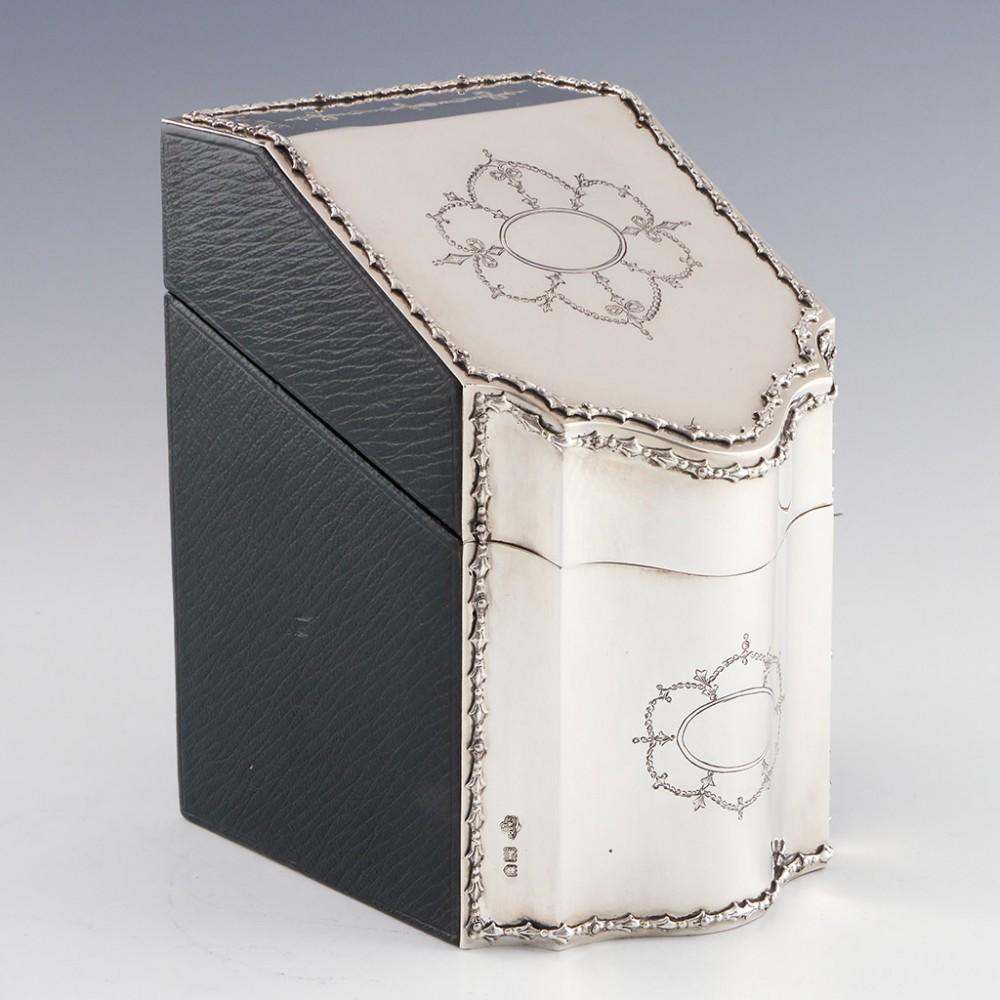 20th Century Edwardian Sterling Silver Playing Cards Box, London, 1909
