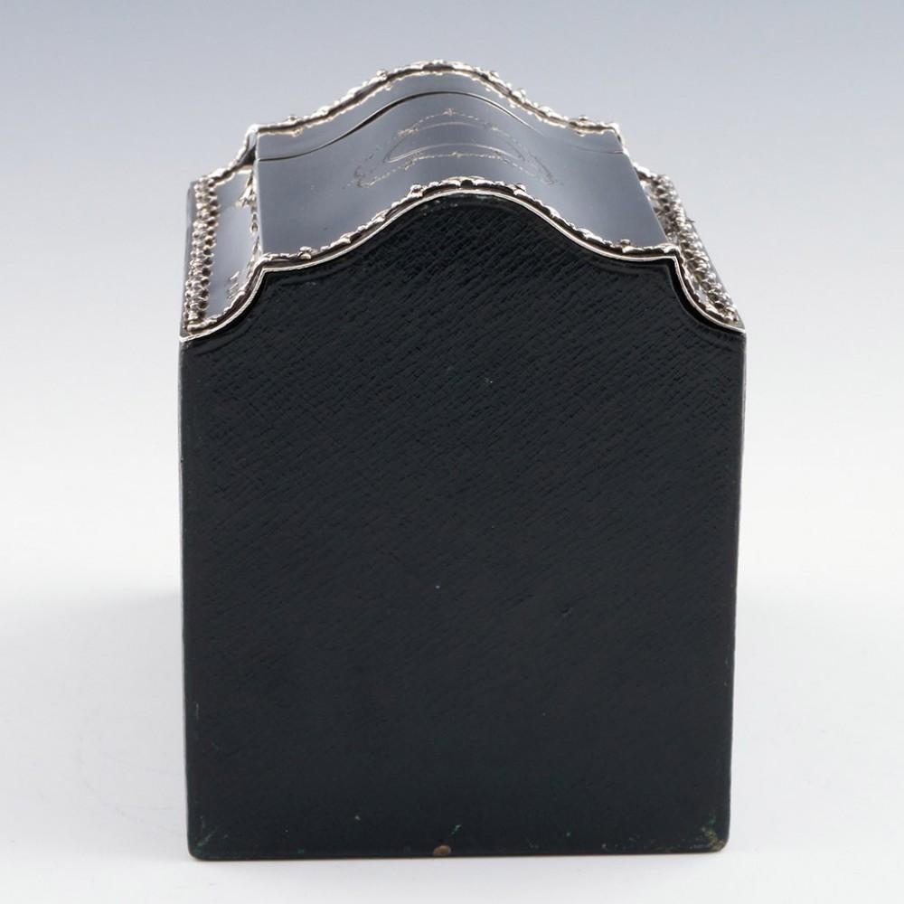 Edwardian Sterling Silver Playing Cards Box, London, 1909 4
