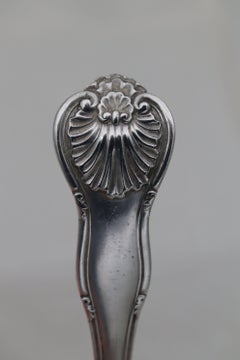 Edwardian sterling silver soup ladle London 1911