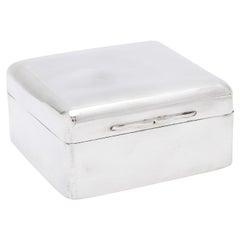 Edwardian Sterling Silver Table Box by Mappin & Webb