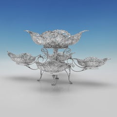 Edwardian Sterling Silver Table Suite by James Dixon & Sons, Sheffield 1900
