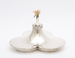 Edwardian Sterling Silver Trefoil-Form Table Lighter