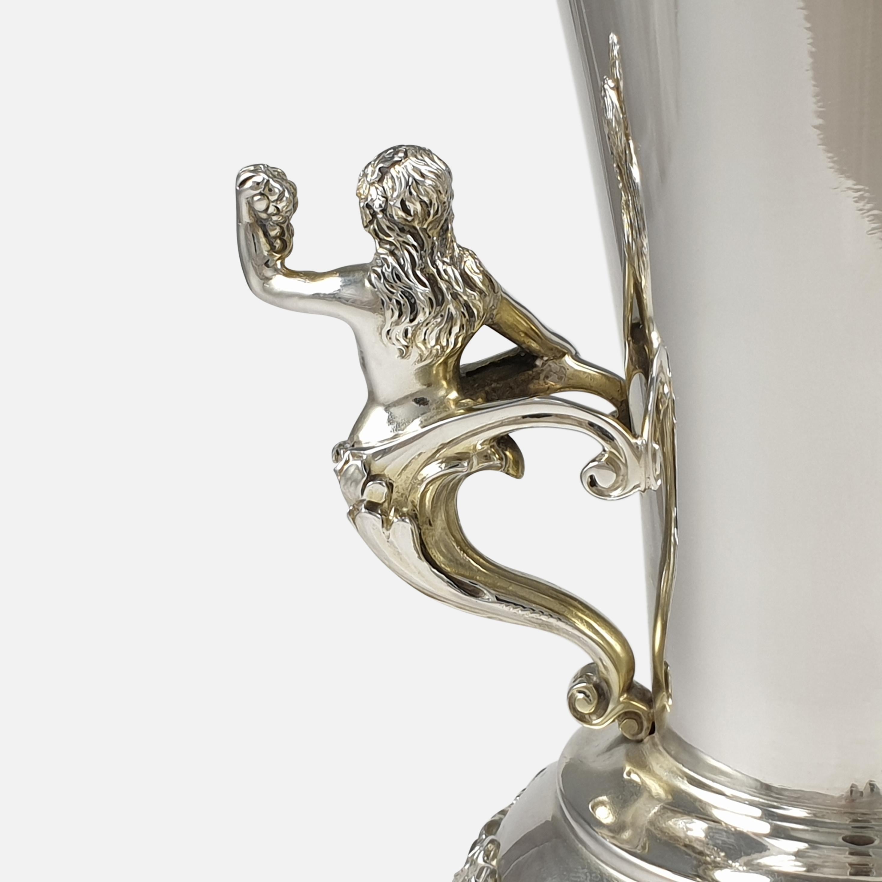 Edwardian Sterling Silver Vase, Elkington & Co, London, 1909 For Sale 9