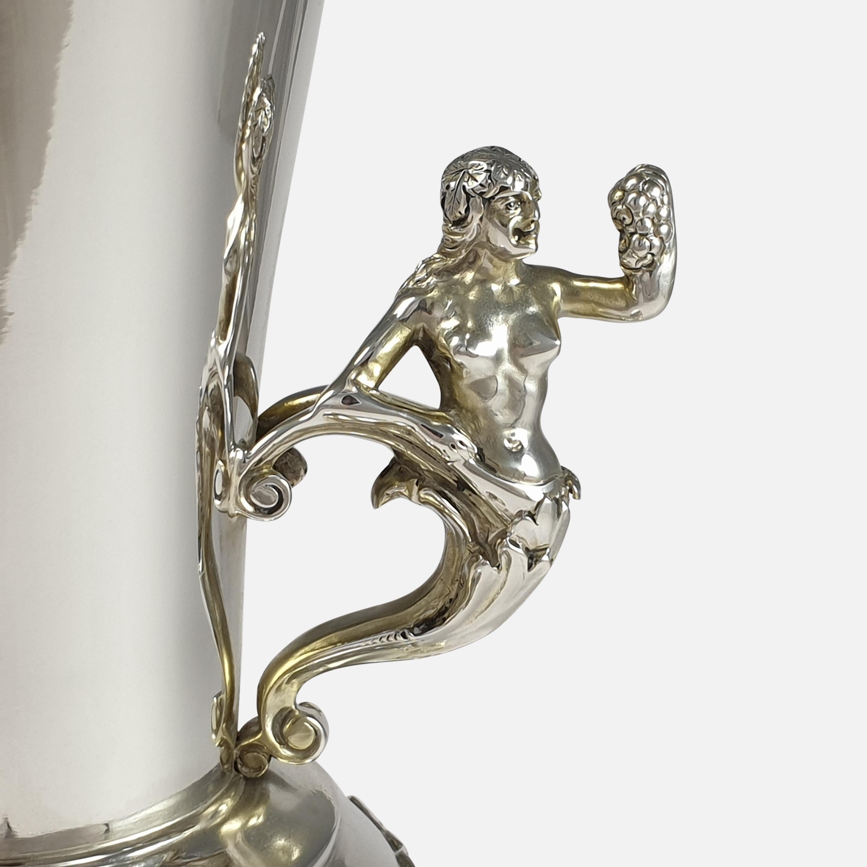 Edwardian Sterling Silver Vase, Elkington & Co, London, 1909 For Sale 10