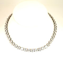 Edwardian Stern Bros. Sterling & Rock Crystal Necklace, Original Box Circa 1910