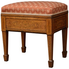 Antique Edwardian Stool in Rosewood