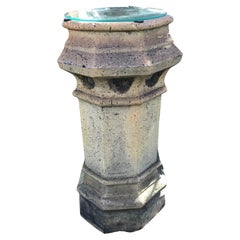 Chimney Pot Terra Cotta Pedestal Chimney Top Edwardian Style Architectural 