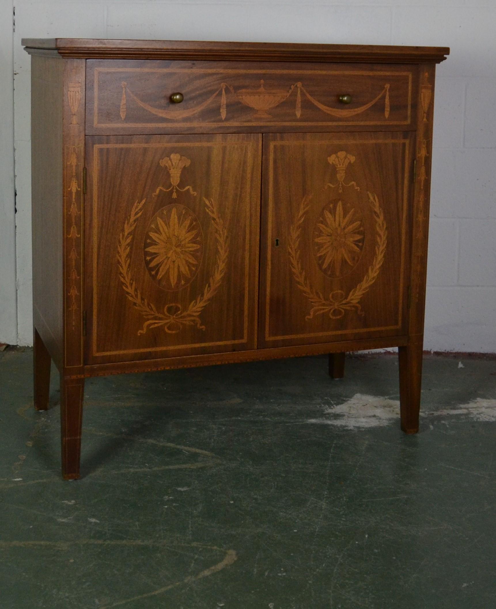 Mid-20th Century Edwardian Style Cabinet by Potthast Brothers