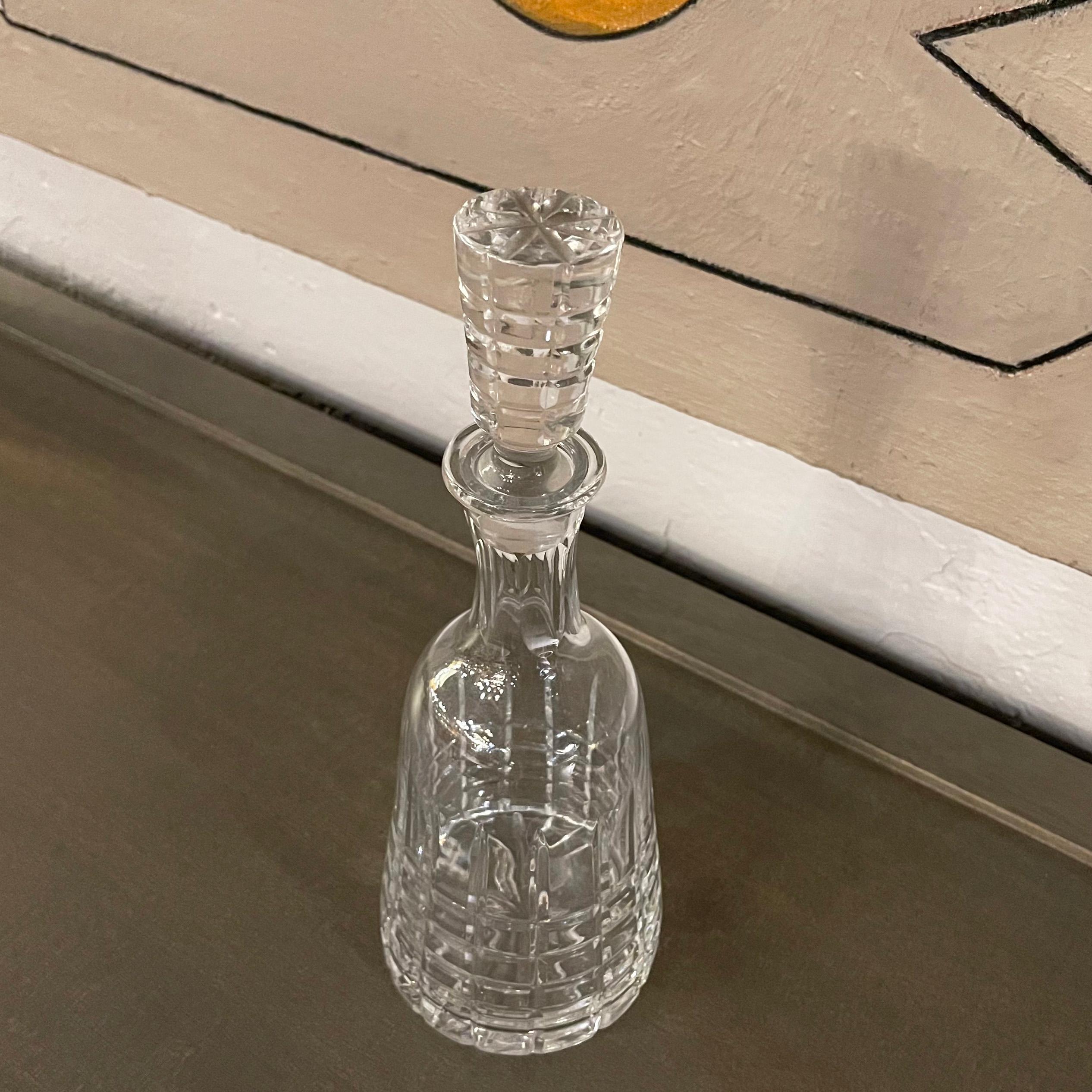 Edwardian Style Cut Crystal Decanter In Good Condition For Sale In Brooklyn, NY