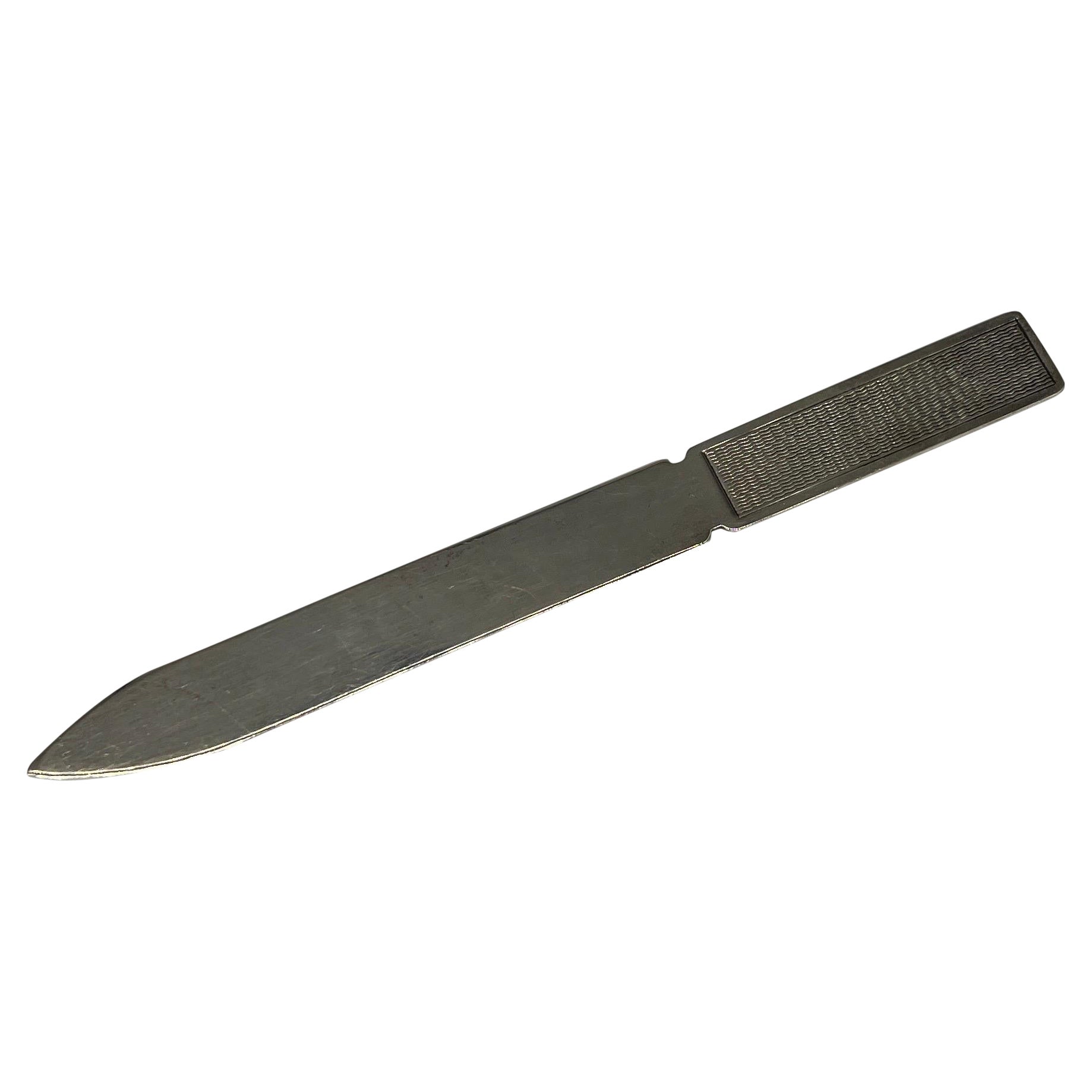 Brieföffner im edwardianischen Stil aus gedrechseltem Sterlingsilber Ari D Norman – 2004