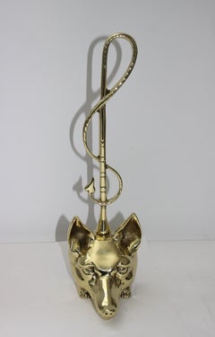 Edwardian Style Fox and Riding Crop Door Stop