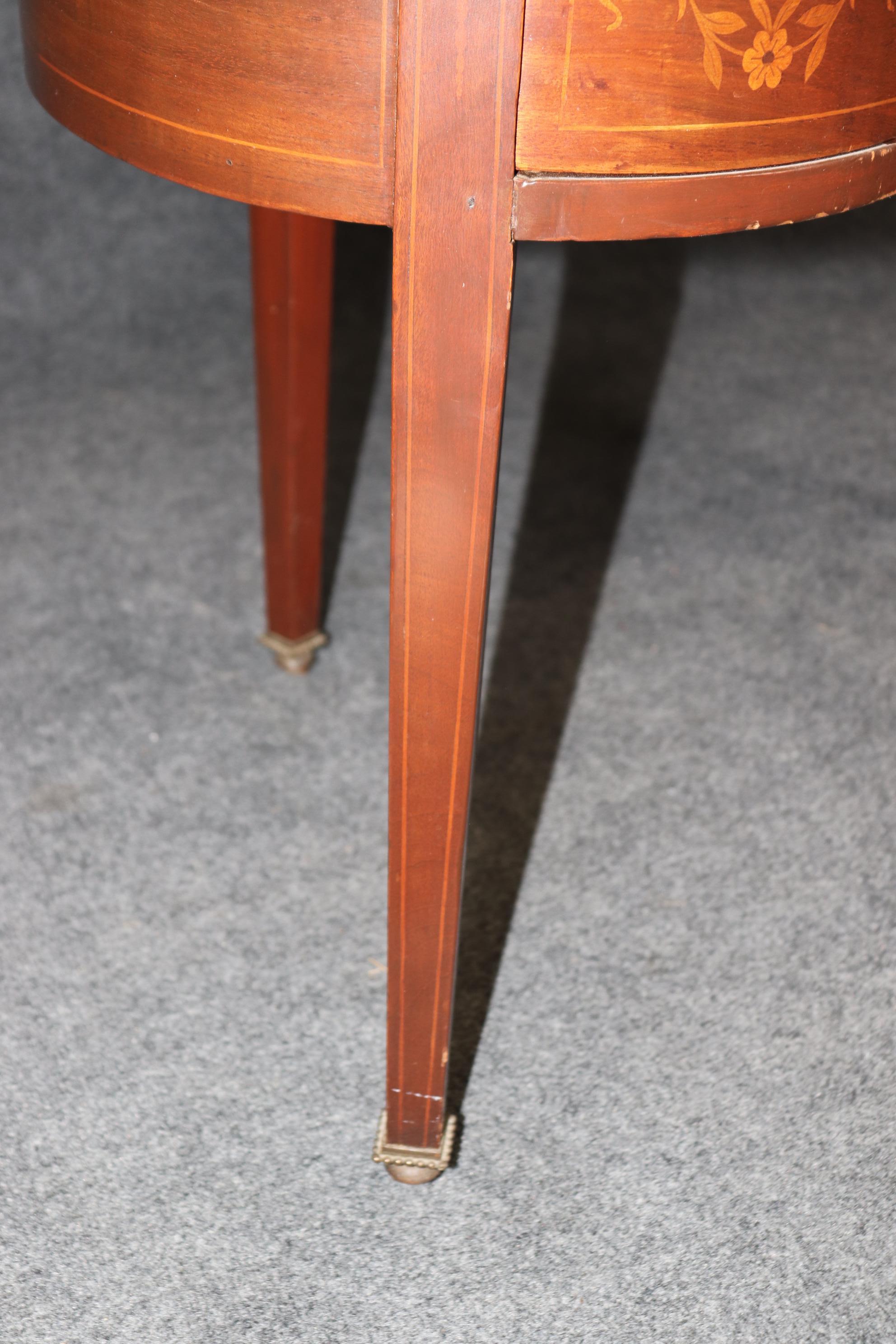 Edwardian Style Inlaid Walnut Chinoiserie Style Top Desk For Sale 3