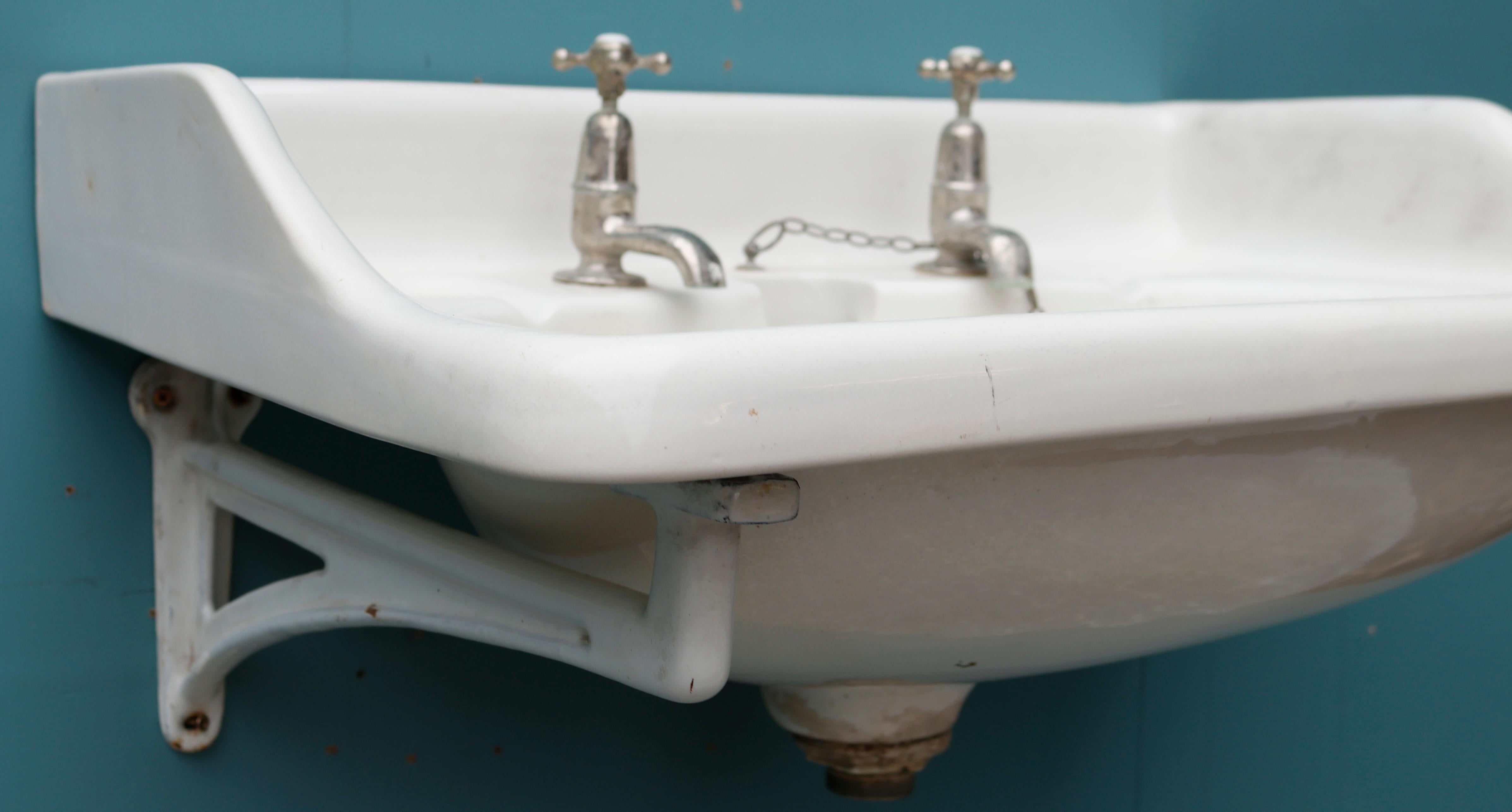 A reclaimed ‘Ondo’ wash basin or sink manufactured by John Bolding.

