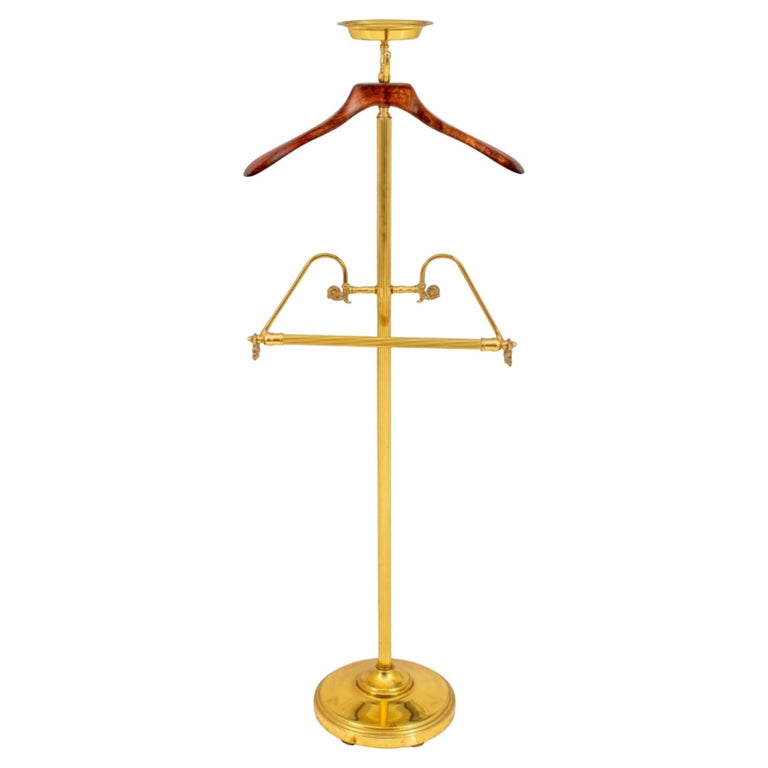 Edwardian Style Mens' Brass Valet Stand at 1stDibs
