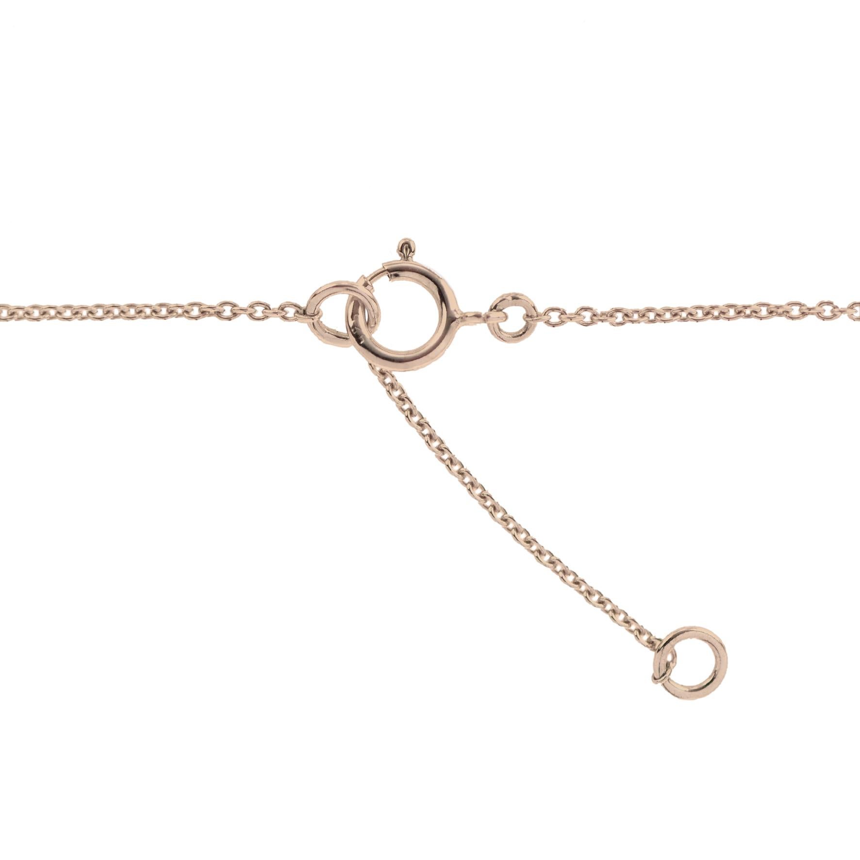 Edwardian Style Peach Orange Morganite Diamond Bow Drop Rose Gold Necklace In New Condition For Sale In Oakton, VA