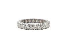 Platinum Diamond Eternity Band Ring Size 6-3/4