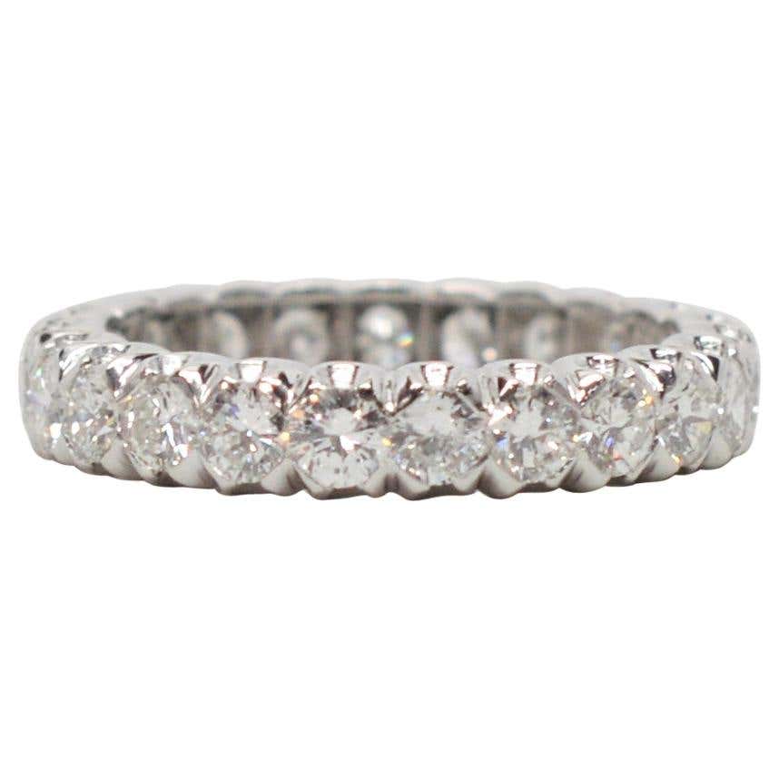 Vintage 1.60 Carat Diamond and White Gold Full Eternity Ring, Circa ...