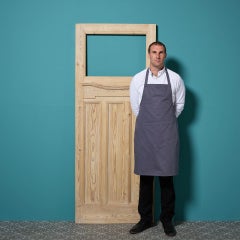 Edwardian Style Reclaimed Stripped Pine Door For Glazing