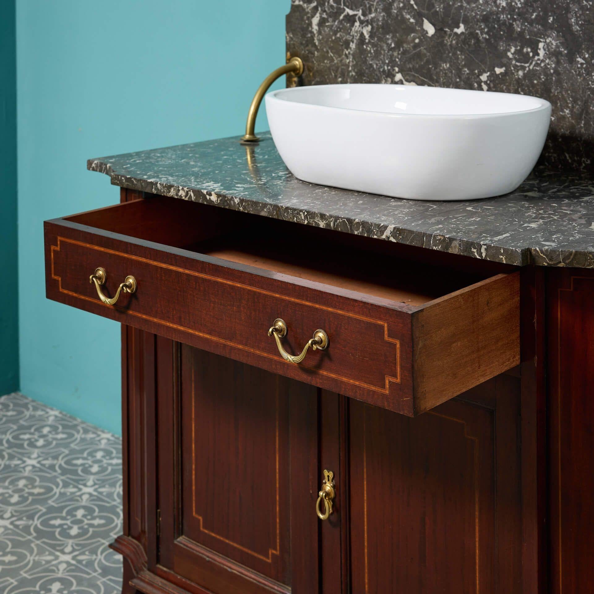 English Edwardian Style Reclaimed Washstand For Sale