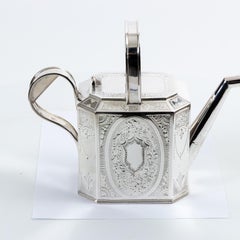 Edwardian Style Silver Plate Watering Can