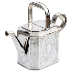 Edwardian Style Silver Plate Watering Can