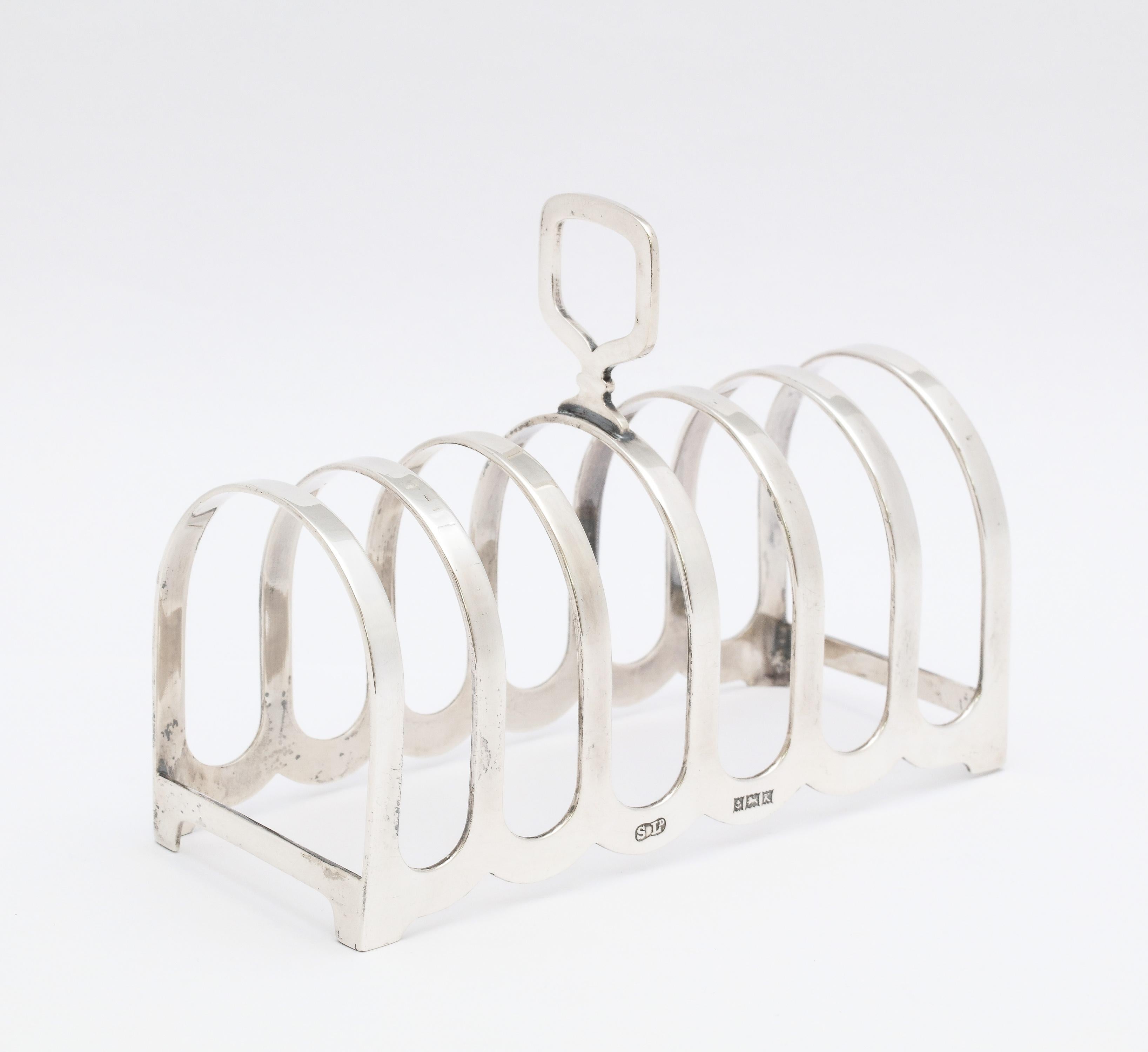 Edwardian, Style Sterling Silver Toast Rack For Sale 2