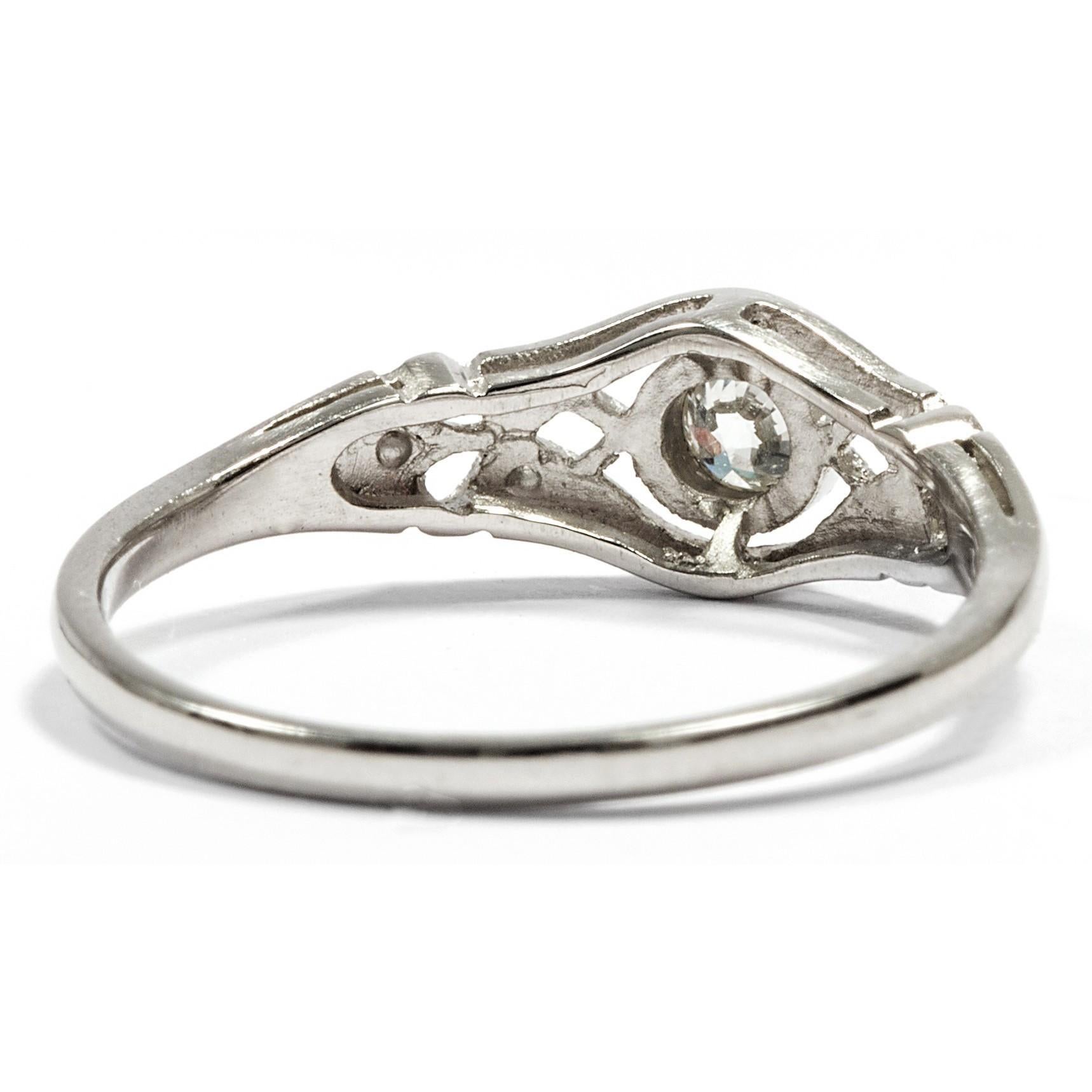 platinum filigree ring