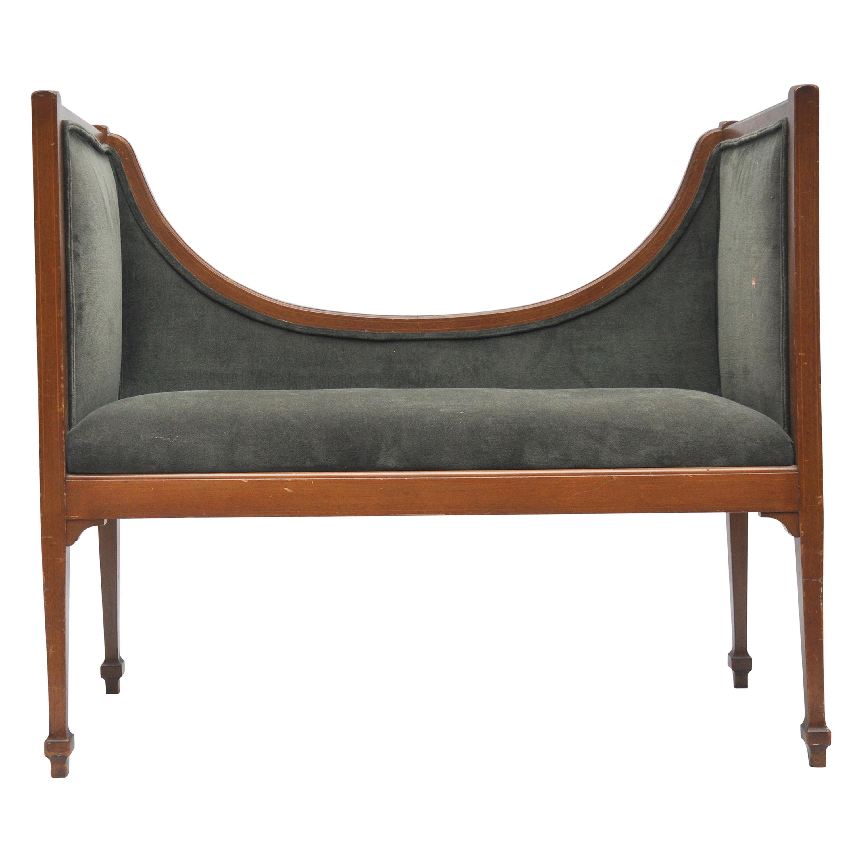 Edwardian Style Upholstered Bench