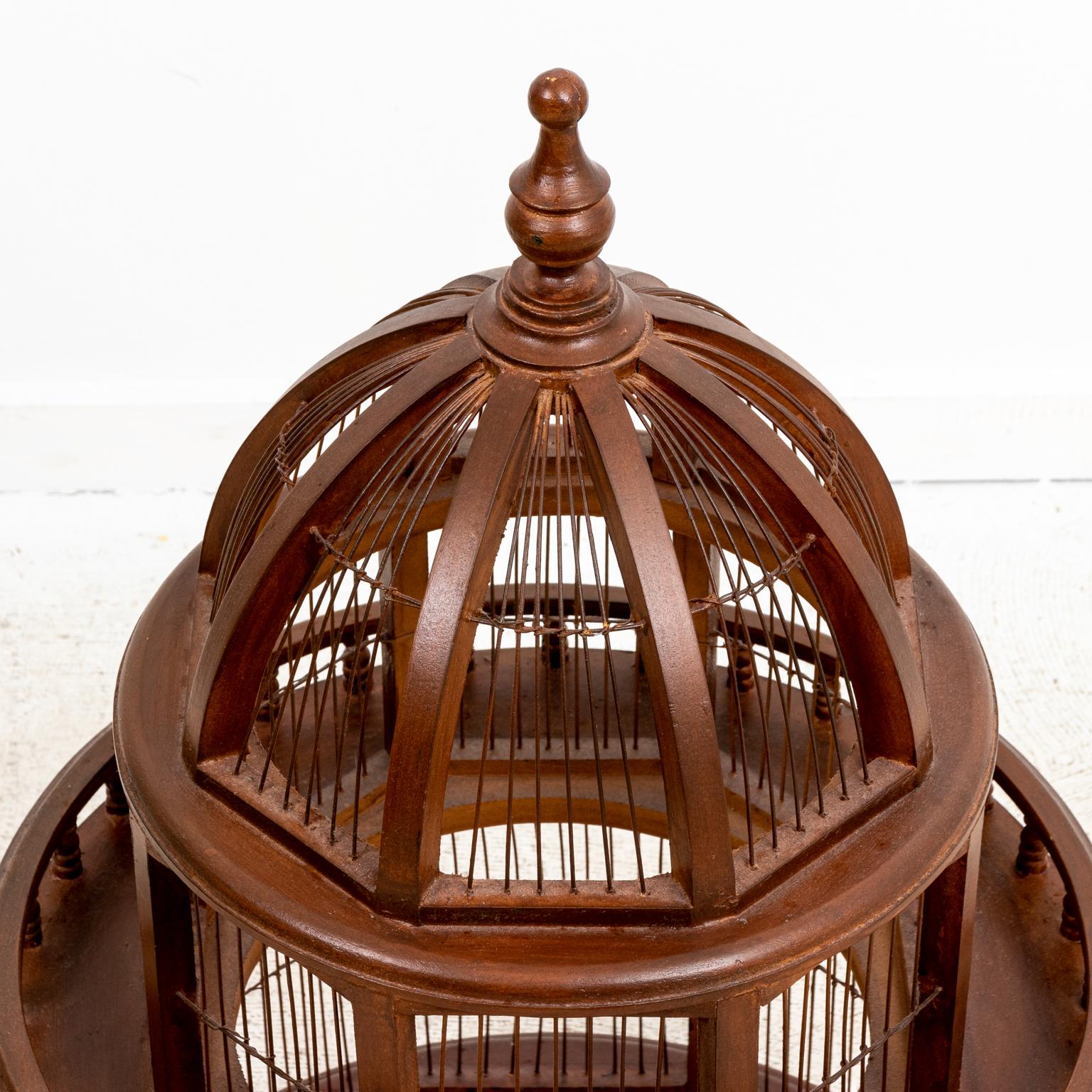 Edwardian Style Wood Birdcage 2