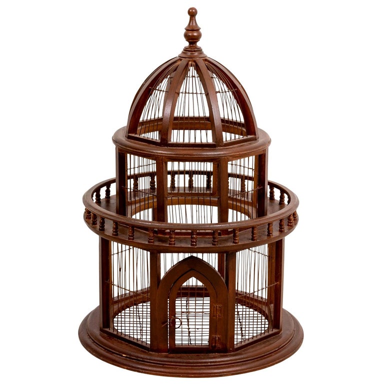 Wood Bird Cages - 48 For Sale at 1stDibs | wooden bird cages for sale, wooden  bird cage, wooden bird cages