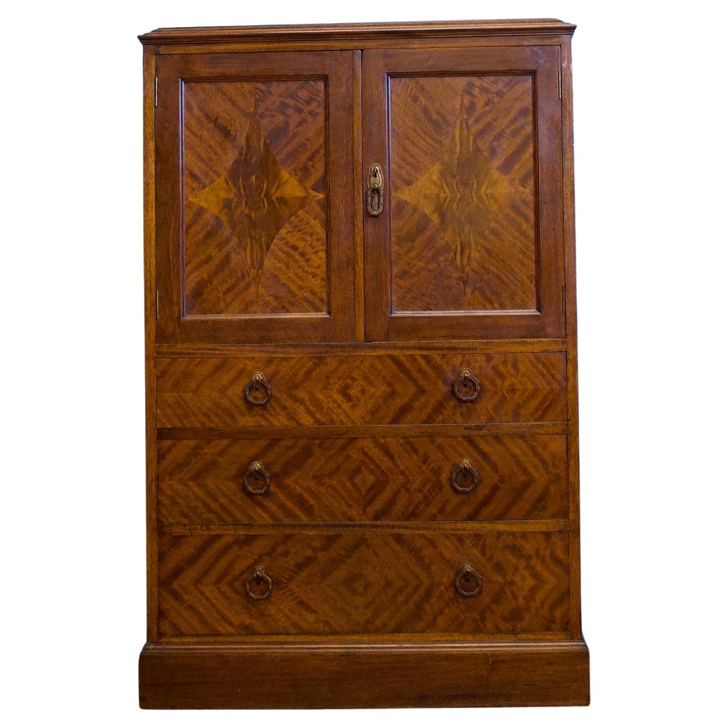 Edwardian Tallboy / Linen Cabinet Press, 1910s