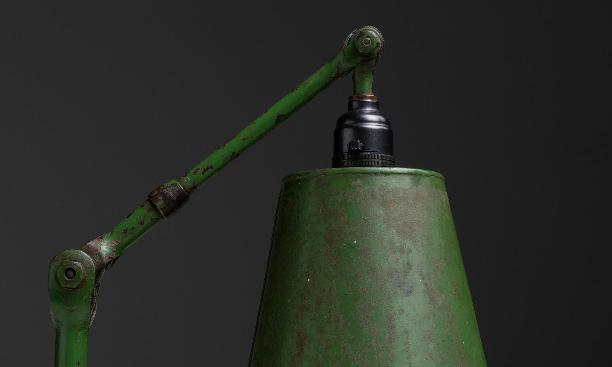 Painted Edwardian Task Lamp by Dugdills, England circa 1900 For Sale