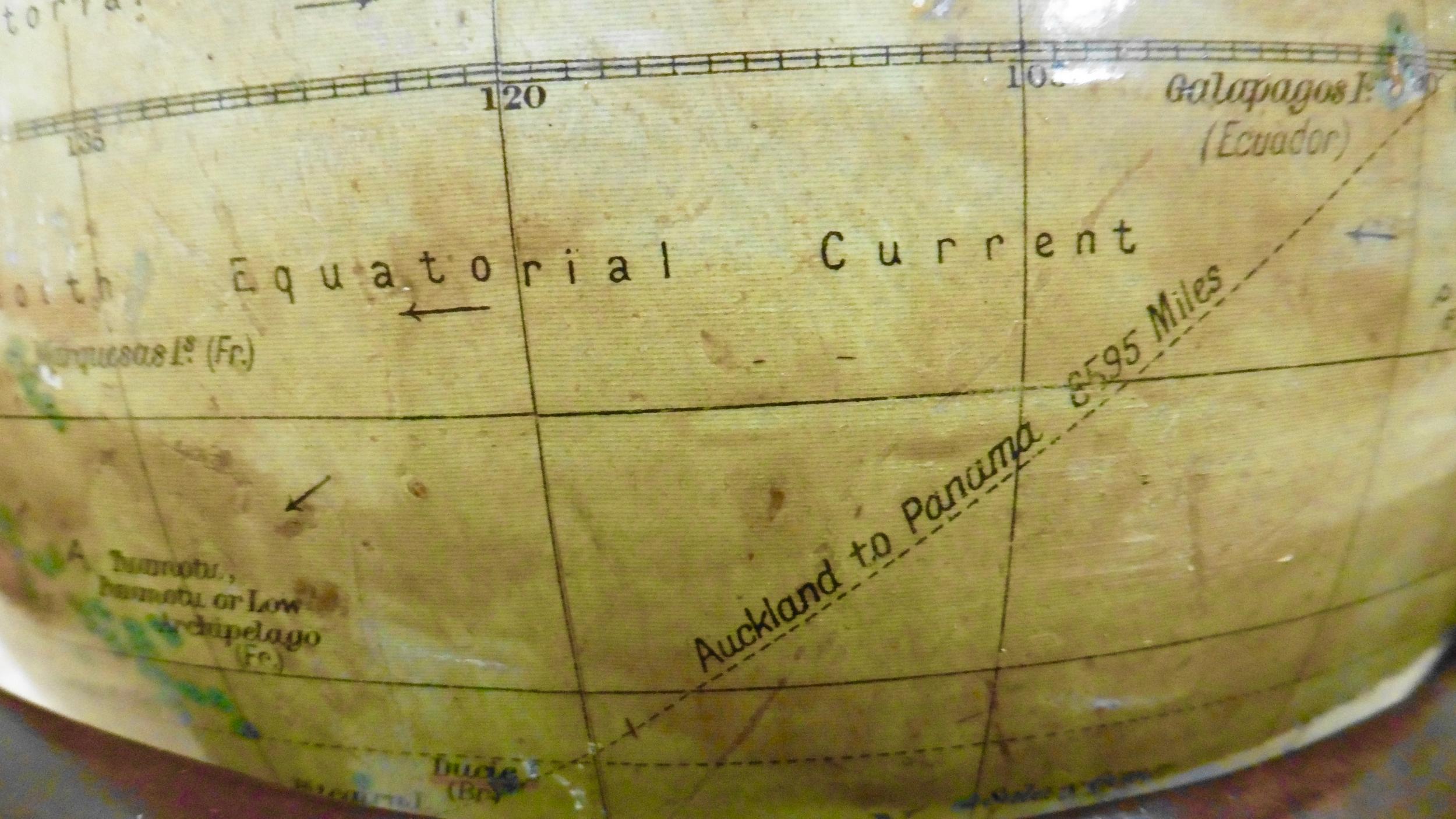 Edwardian Terrestrial Geographia Tabletop Globe For Sale 4