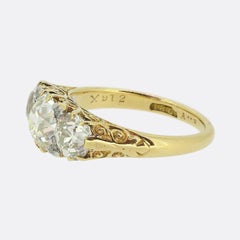 Edwardian Three-Stone Diamond Ring