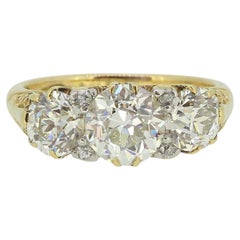 Used Edwardian Three-Stone Diamond Ring