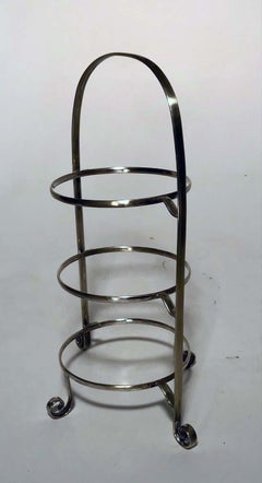 Edwardian Three Tier Silver Plated Plate Stand