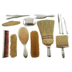 Edwardian Tiffany & Co. Sterling Silver 13-Piece Vanity Set