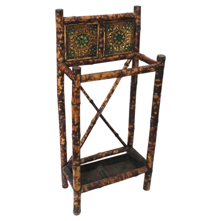 Edwardian Tortoise Bamboo Umbrella Stand For Sale at 1stDibs