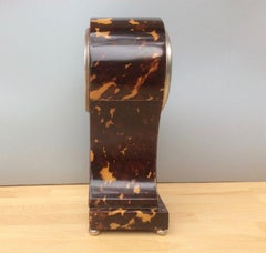 Edwardian Tortoiseshell Balloon Mantle Clock