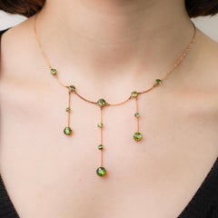 Edwardian Tourmaline Necklace Circa 1910