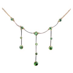 Antique Edwardian Tourmaline Necklace Circa 1910