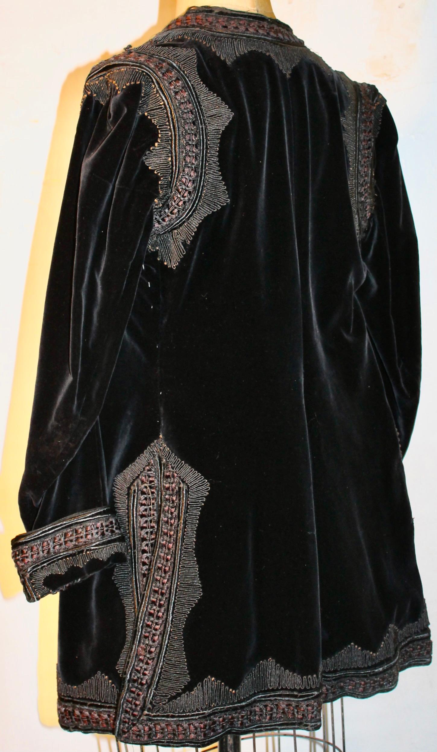 Edwardian Velvet Jacket For Sale 1