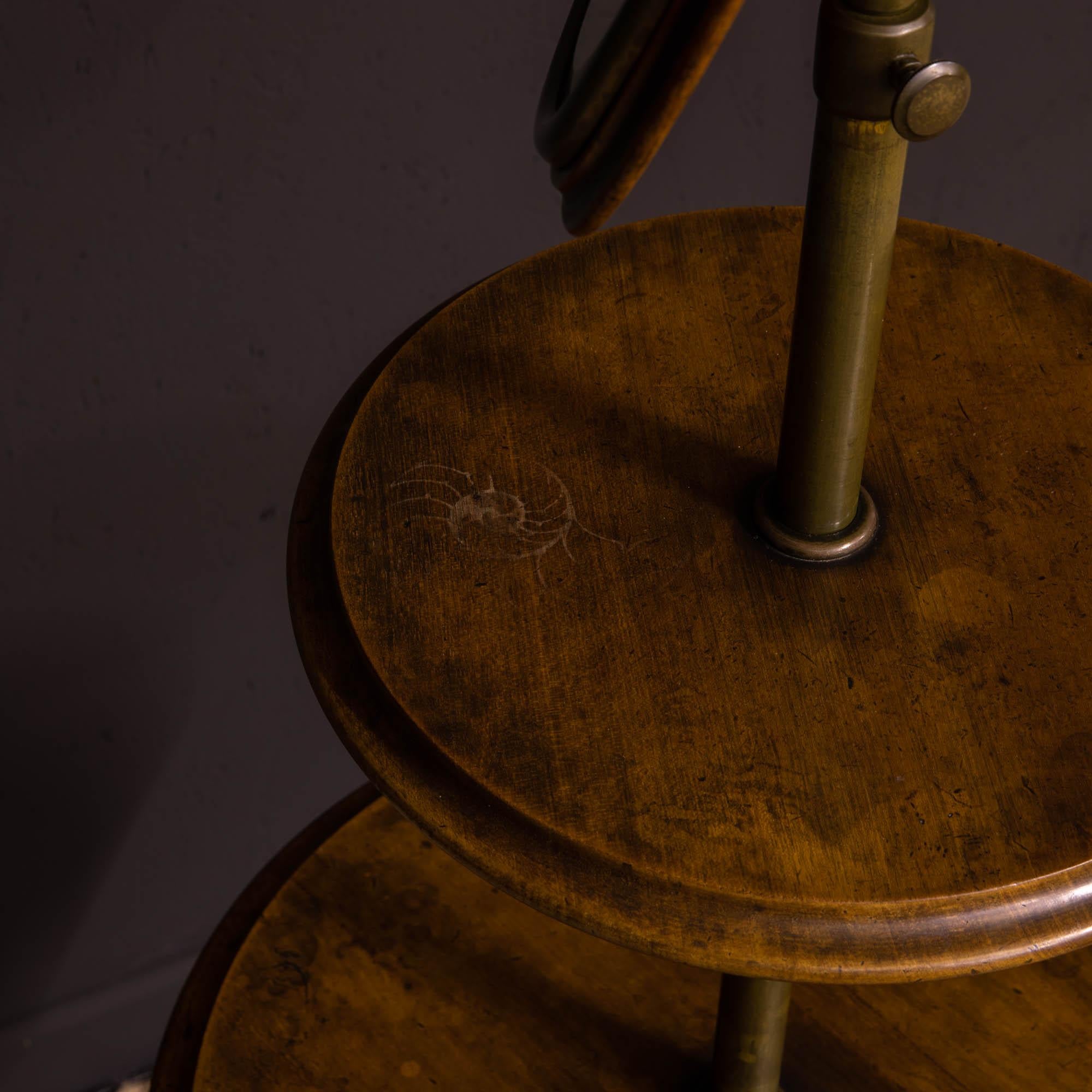 Edwardian Walnut and Brass Gentlemen's Shaving Stand For Sale 6