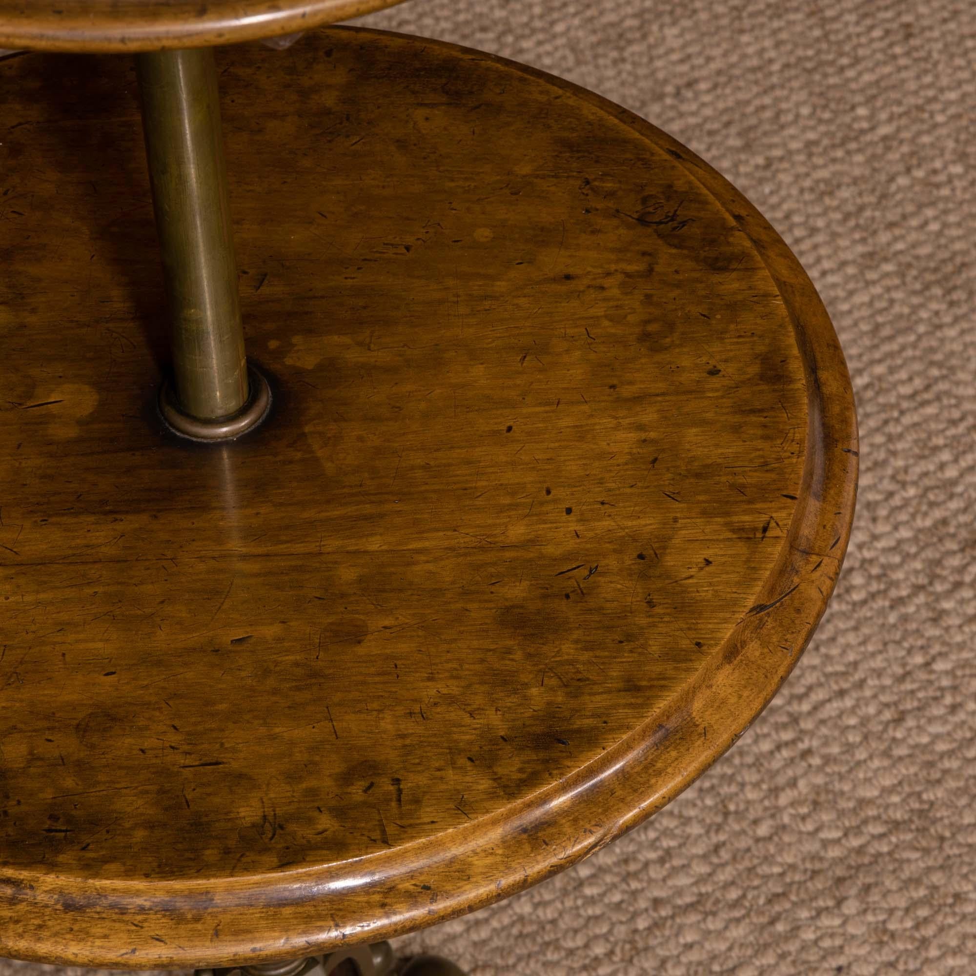 Edwardian Walnut and Brass Gentlemen's Shaving Stand For Sale 14