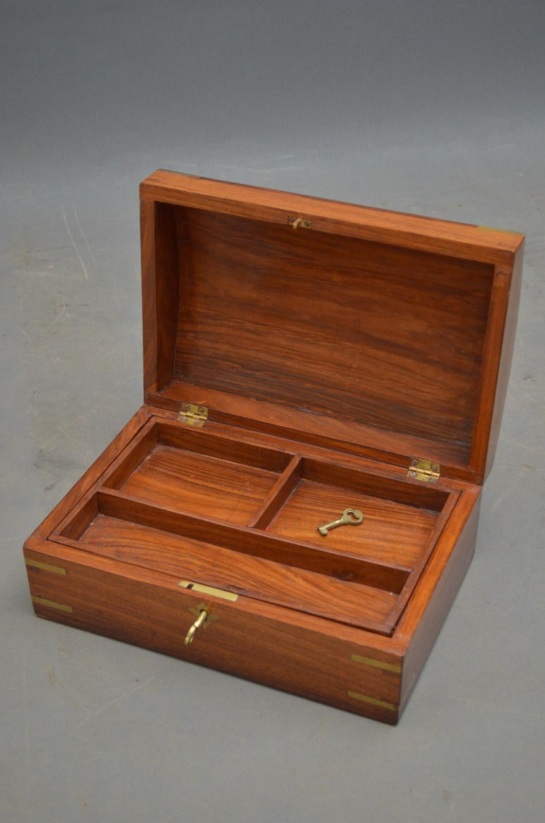 Early 20th Century Edwardian Walnut Jewelry Box