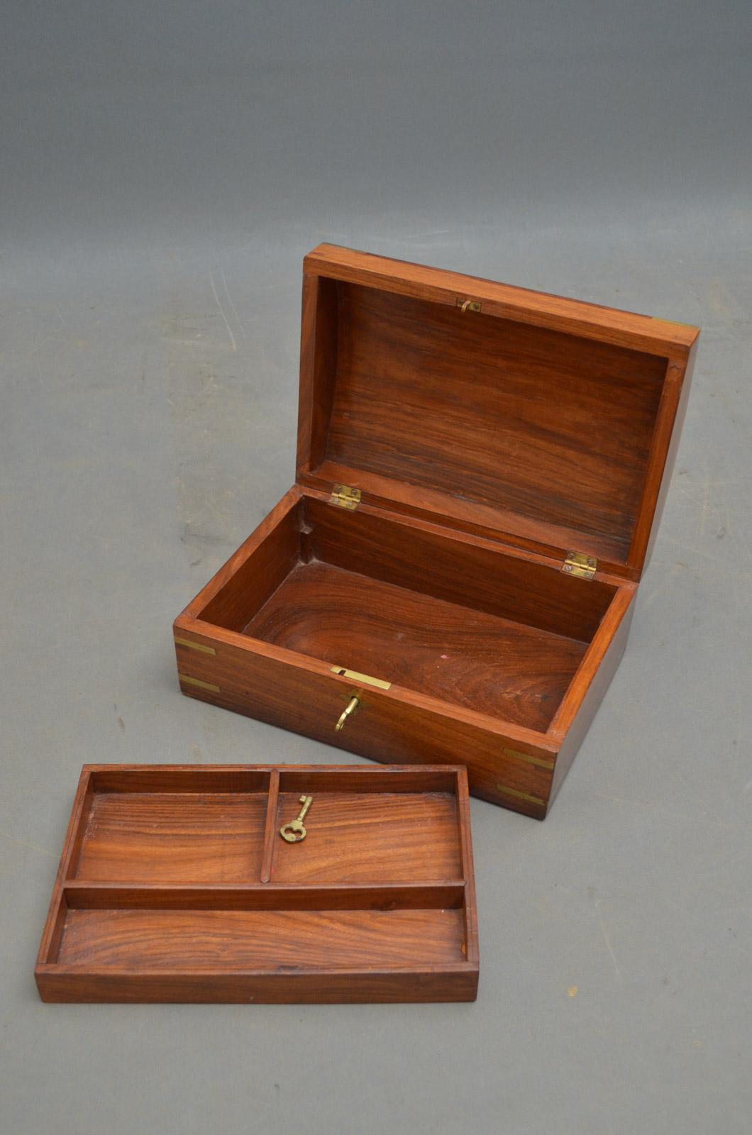 Edwardian Walnut Jewelry Box 1